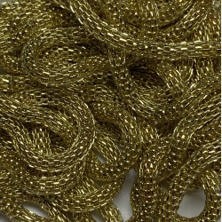 Chaine Résille Métal Gold 3mm avec fermoir (x 60cm) 