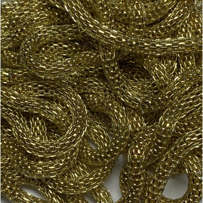 Chaine Résille Métal Gold 3mm avec fermoir (x 60cm) 