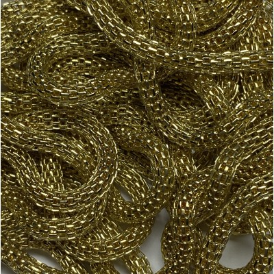 Chaine Résille Métal Gold 3mm avec fermoir (x 60cm) Chaine Résille Métal Gold 3mm avec fermoir (x 60cm)
