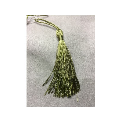 Pompon Polyester Olive 80X8mm (X1) Pompon Polyester Olive 80X8mm (X1)