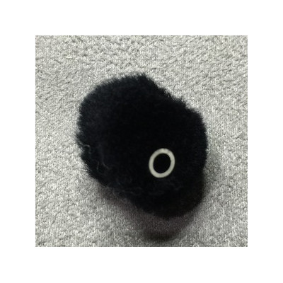 Pompon approx. 20mm Noir (x1) Pompon approx. 20mm Noir (x1)