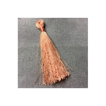 Pompon Polyester Pèche 45X5mm (X1) 