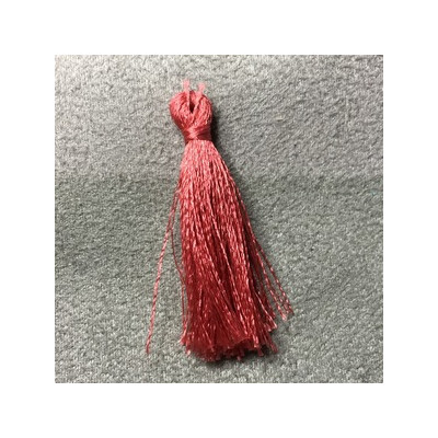 Pompon Polyester Vx Rose 35X7mm (X1)