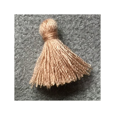 Pompon Beige 20X6mm (X1)     