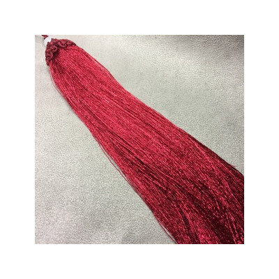 Pompon Polyester Rouge Foncé 180X25mm (X1) Pompon Polyester Rouge Foncé 180X25mm (X1)