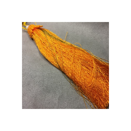 Pompon Polyester Jaune 180X25mm (X1) 