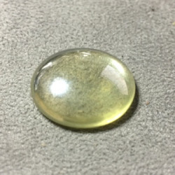 Cabochon Verre 25mm Lemon Opal Luster (X1)  