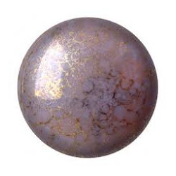 Cabochon Verre 25mm Opaque Light Amethyst Luster (X1)