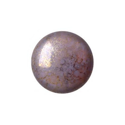 Cabochon Verre 25mm Opaque Light Amethyst Luster (X1)