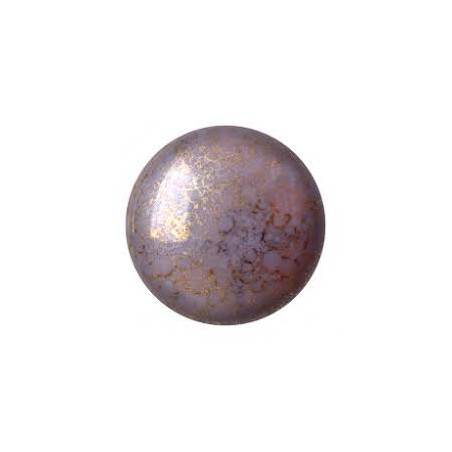 Cabochon Verre 25mm Opaque Light Amethyst Luster (X1)
