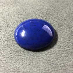 Cabochon Verre 25mm Opaque Marbré Blue (X1)