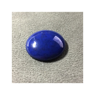 Cabochon Verre 25mm Opaque Marbré Blue (X1)