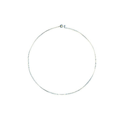 Tour de cou Métal argenté diamètre 14 cm (x1) Tour de cou Métal argenté diamètre 14 cm (x1)