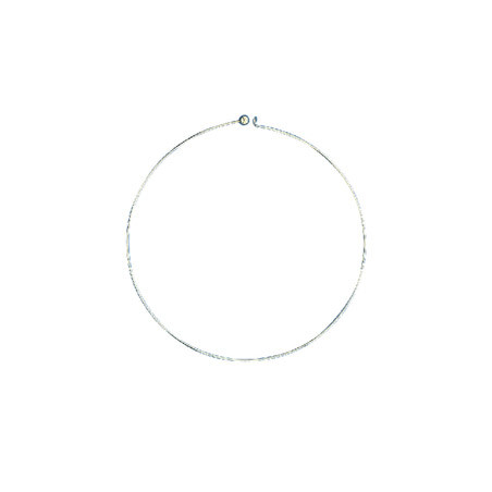 Tour de cou Métal argenté diamètre 14 cm (x1)