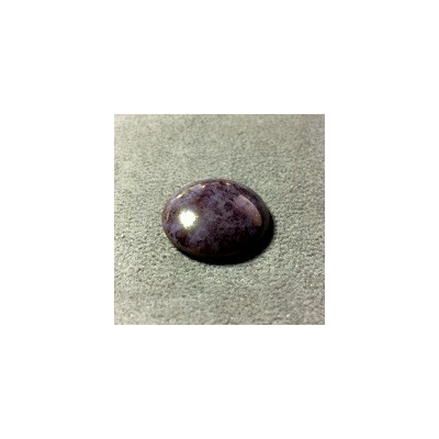 Cabochon Verre 25mm Opaque Mordoré Dark Lilas (X1) 