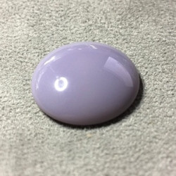 Cabochon Verre 25mm Op Lilas (X1)