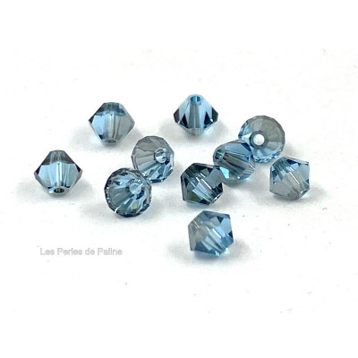 Toupies 4mm Aquamarine Satin - réf. 5301 (x20)