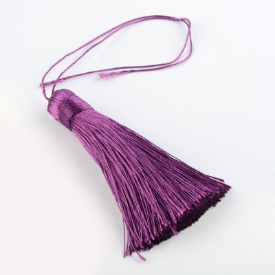Pompon Polyester Violet 80X12mm (X1) Pompon Polyester Violet 80X12mm (X1)