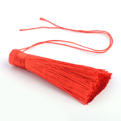 Pompon Polyester Red 80X12mm (X1) Pompon Polyester Red 80X12mm (X1)