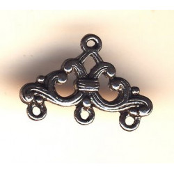 Réducteur 3 Rangs Argent vieilli 23X16mm(X1)