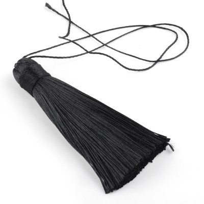 Pompon Polyester Jet 80X12mm (X1) Pompon Polyester Jet 80X12mm (X1)