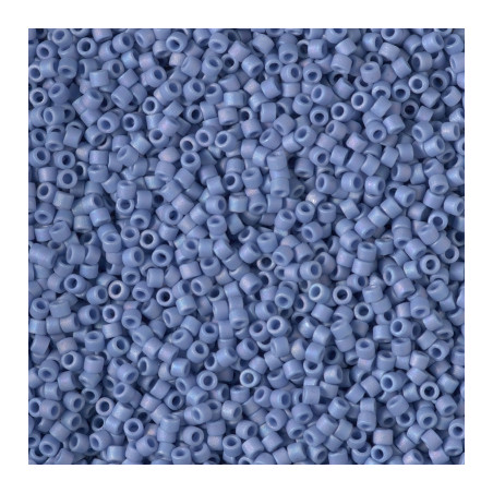 DB2318 DELICAS 11/0 GLAZED MERMAID BLUE MAT AB (X5G)