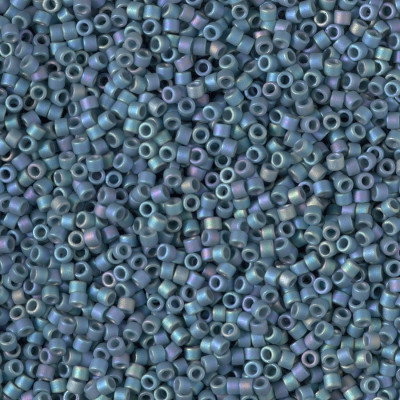DB2316 DELICAS 11/0 GLAZED MOODY BLUE MAT AB (X5G) DB2316 DELICAS 11/0 GLAZED MOODY BLUE MAT AB (X5G)
