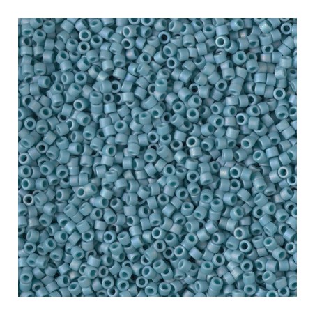 DB2315 DELICAS 11/0 GLAZED NILE BLUE MAT AB (X5G)