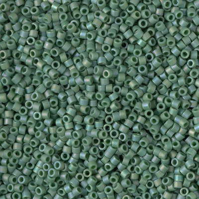 DB2311 DELICAS 11/0 GLAZED TURTLE GREEN MAT AB (X5G) DB2311 DELICAS 11/0 GLAZED TURTLE GREEN MAT AB (X5G)