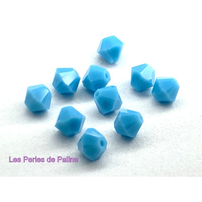 Toupies 4mm Turquoise - réf. 5328 Xilion (x20)