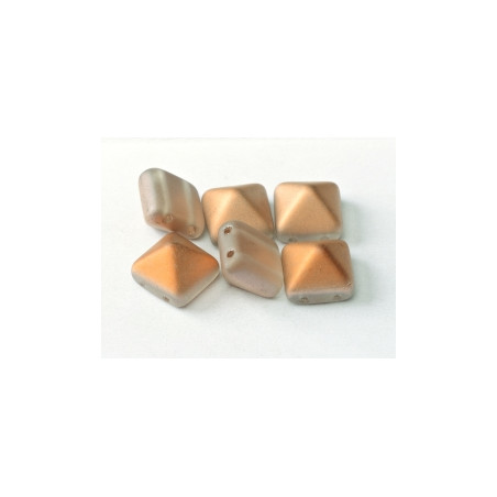 Perle Beadstud 12X12mm Crystal Sunet Matted (X4)