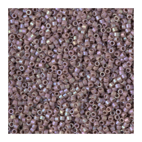 DB2321 DELICAS 11/0  GLAZED DARK BEIGE MAT AB (X5G) 