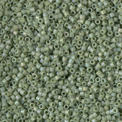 DB2310 DELICAS 11/0  GLAZED PISTACHIO MAT AB (X5G)