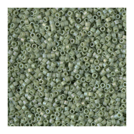 DB2310 DELICAS 11/0  GLAZED PISTACHIO MAT AB (X5G)