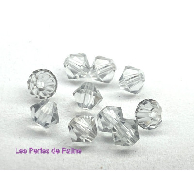 Toupies 4mm Crystal Silver Shade - réf. 5301 (x20) Toupies 4mm Crystal Silver Shade - réf. 5301 (x20)