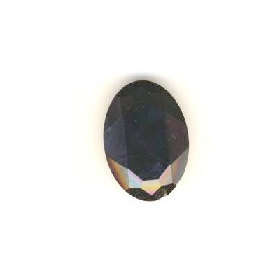 Cabochon oval 3127 30x22mm Jet (x1)