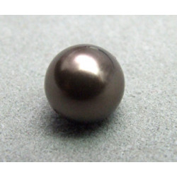 Perle ronde nacrée Swarovski 10mm Brown (x1)