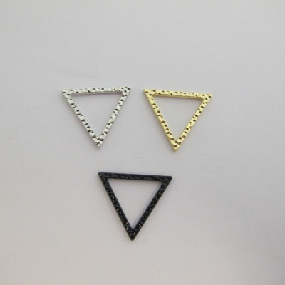 Support Triangle Argent Vieilli 20 mm (x1)    