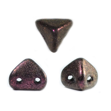 Perles en verre Super-Khéops® par Puca® 6 mm Met Mat DK Violet (x5g)