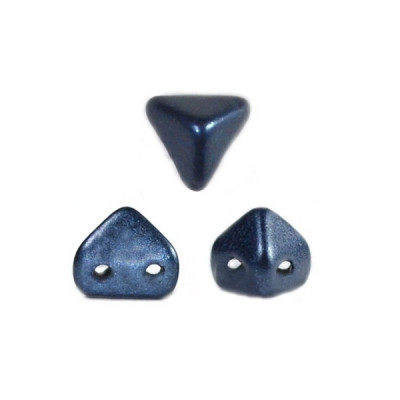 Perles en verre Super-Khéops® par Puca® 6 mm Met MAT DK BLUE (x5g) 