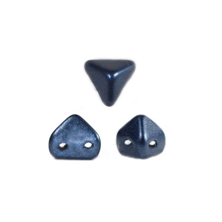 Perles en verre Super-Khéops® par Puca® 6 mm Met MAT DK BLUE (x5g) 