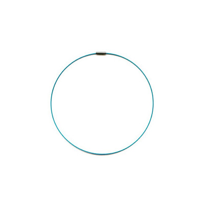 Tour de cou cable Turquoise 40cm (x1)