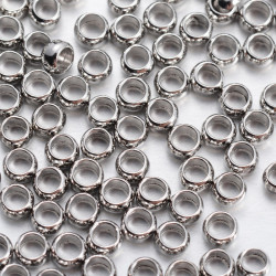 Perles à écraser Argenté 3mm (x1gr) 