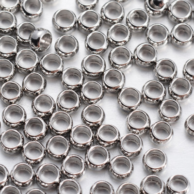 Perles à écraser Argenté 3mm (x1gr) Perles à écraser Argenté 3mm (x1gr)