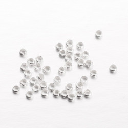 Perles à écraser 2mm Argentées (X1gr) 