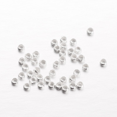 Perles à écraser 2mm Argentées (X1gr) Perles à écraser 2mm Argentées (X1gr)