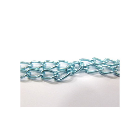 Chaine Gourmette Noir 5X4mm (X100cm)  