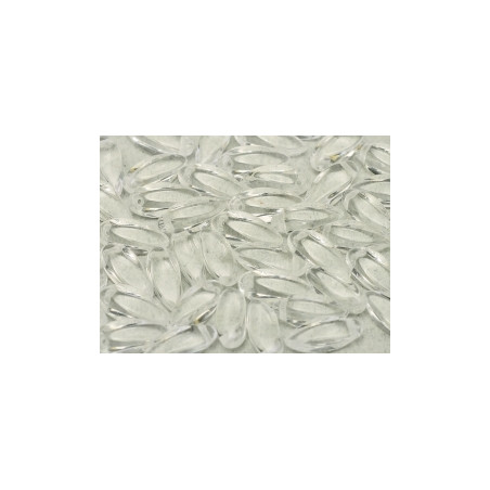 Perles Twist 6X12mm Crystal (x150)