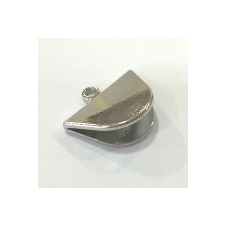 Embout Pince 20X14mm vieil Argent (X1) 