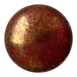 cabochon verre 25mm Opaque Choco Bronze (x1) 